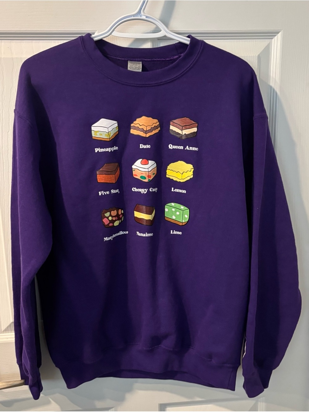 SALTWATER DESIGNS Nan’s Squares Crewneck